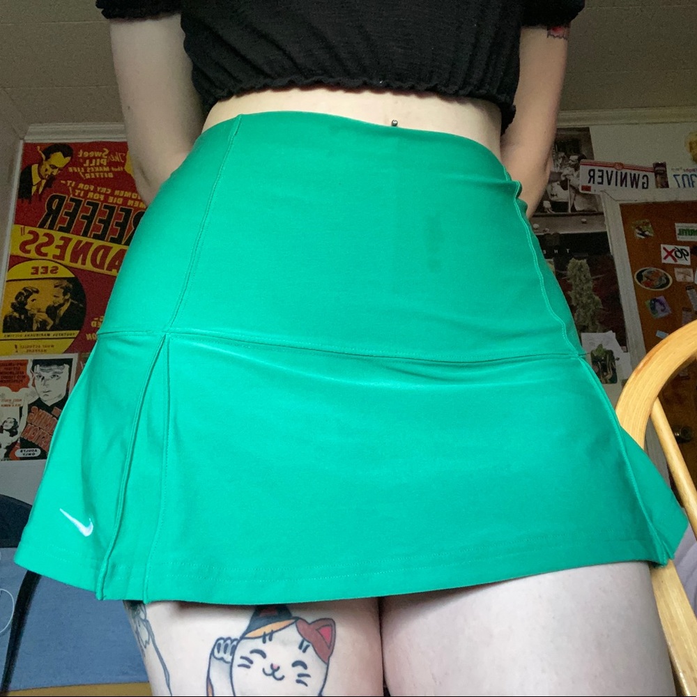 Green Nike Tennis Skirt/Skort